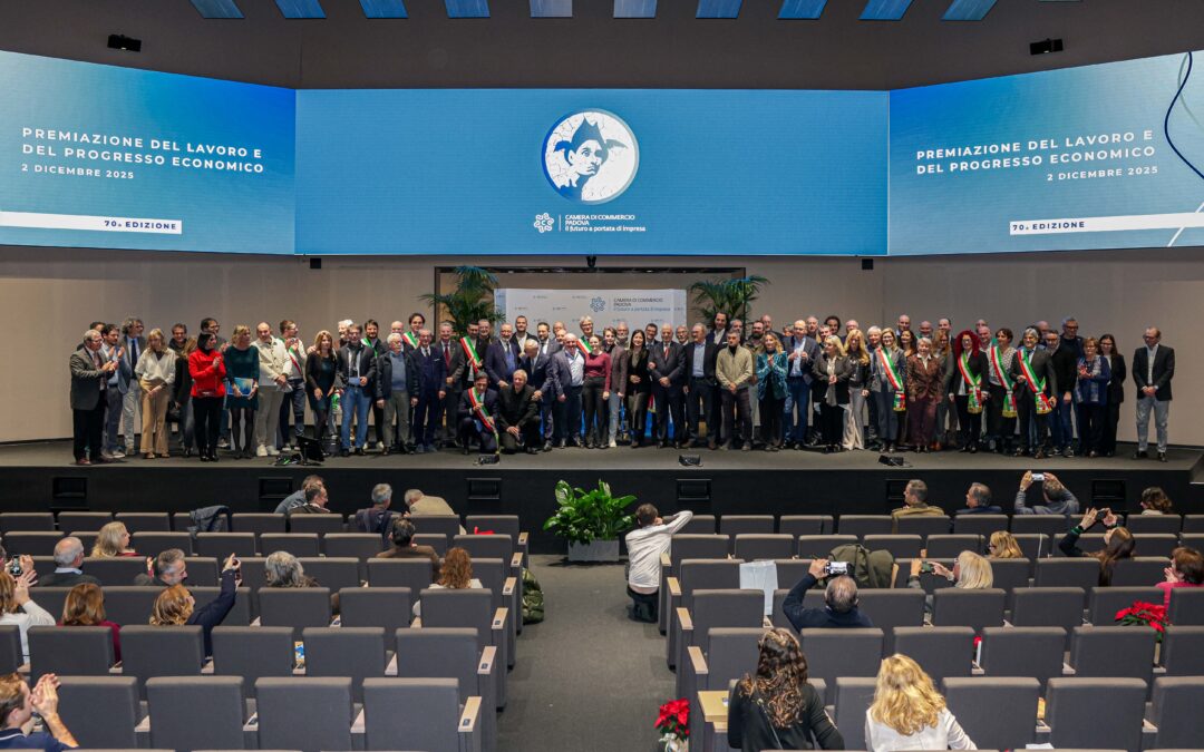 A Padova Congress la 70esima Premiazione del lavoro e del progresso economico della Camera di Commercio di Padova